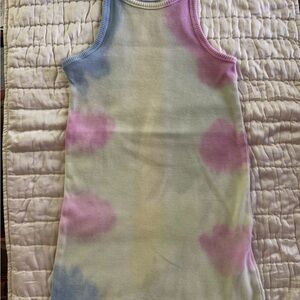 Tie-Dye Sleeveless Tank Dress